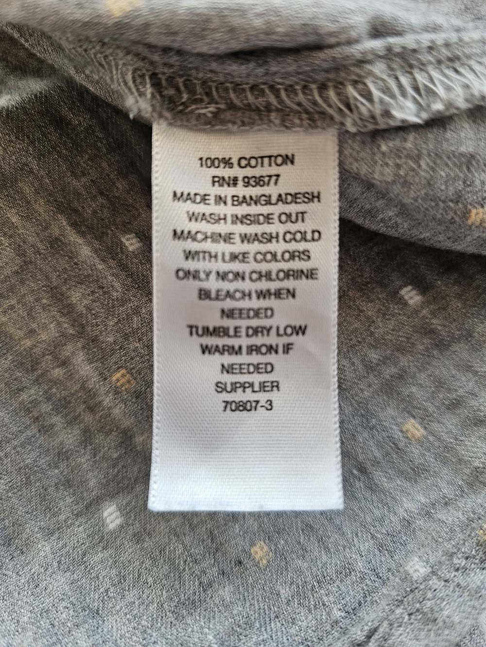 Ana Gray Peasant Blouse Size 3X - Picture 7 of 8